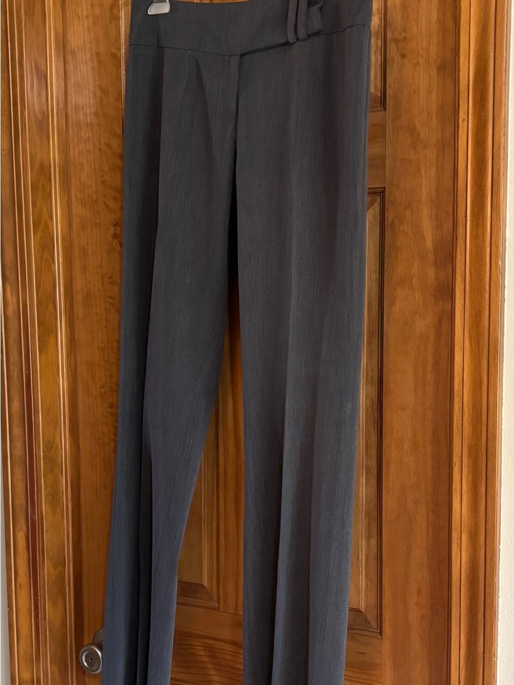 Somme Women's Straight-Leg Gray Dress Pants